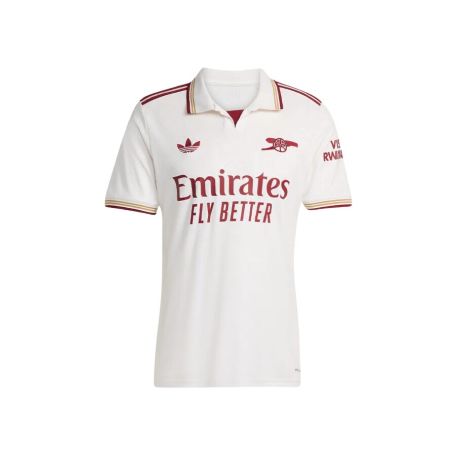 áo adidas arsenal sân thứ ba mùa giải 2526 'white' ji9556
