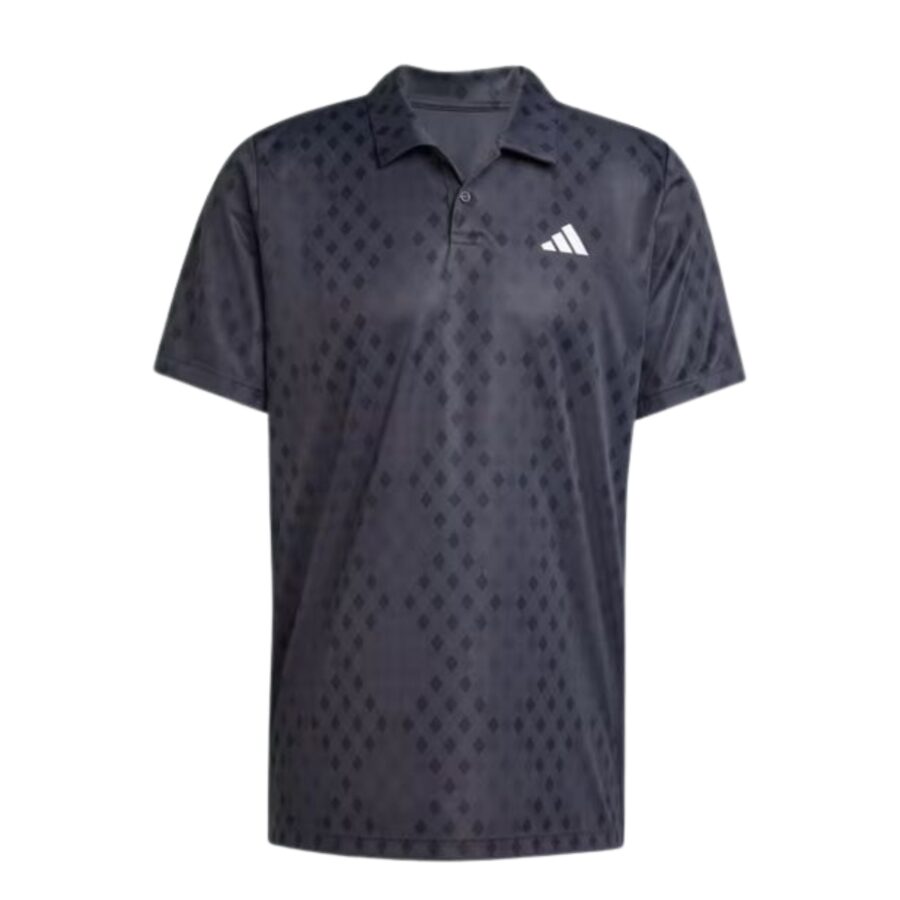 áo tennis/pickleball adidas polo club climacool 'carbon black' jm1205