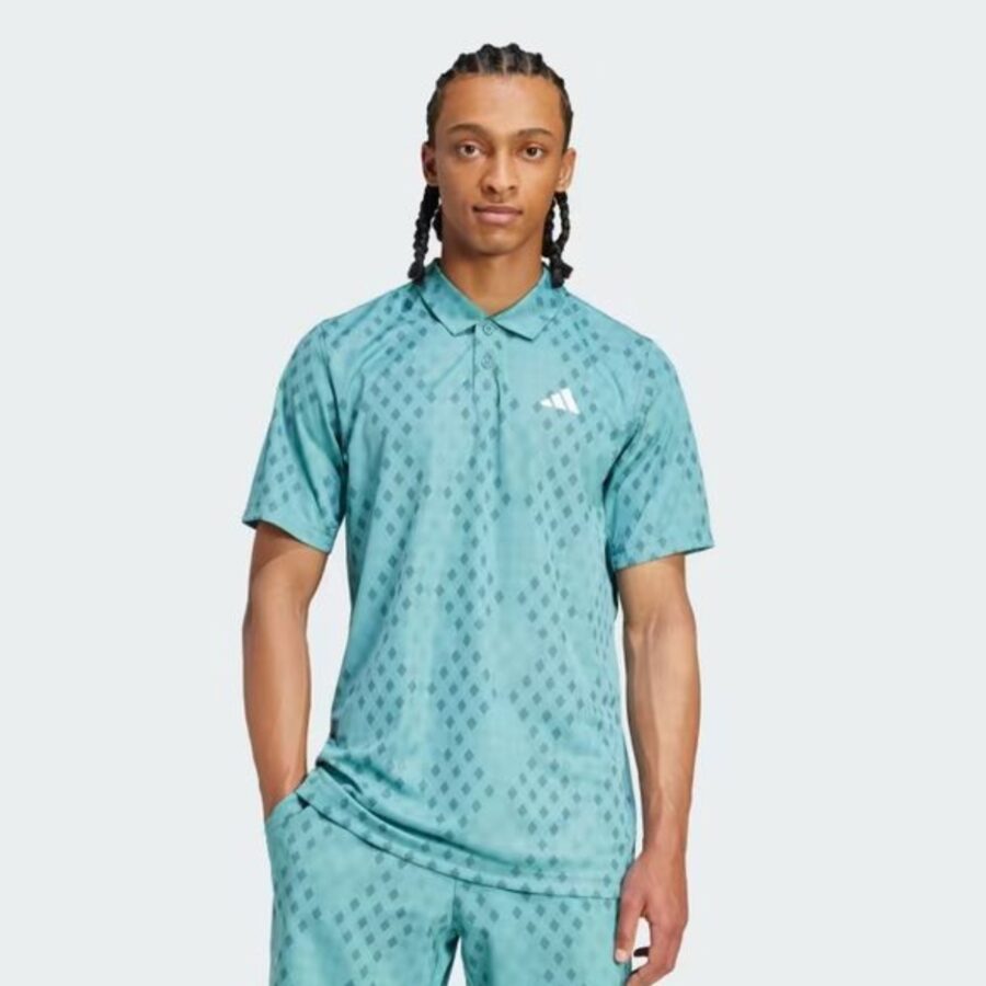 áo tennis/pickleball adidas polo club climacool 'powder teal' jm1203