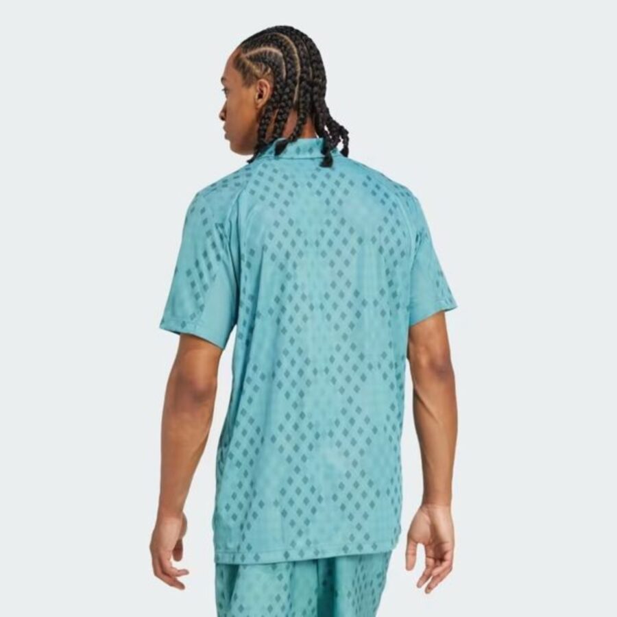 áo tennis/pickleball adidas polo club climacool 'powder teal' jm1203