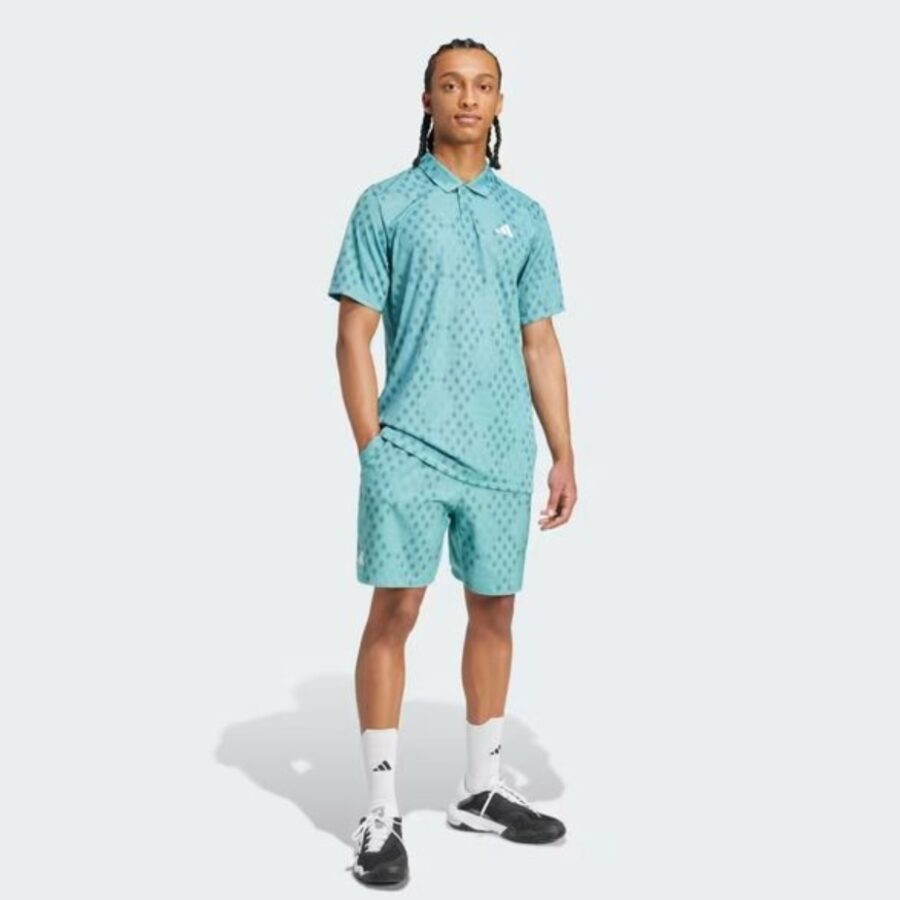 áo tennis/pickleball adidas polo club climacool 'powder teal' jm1203