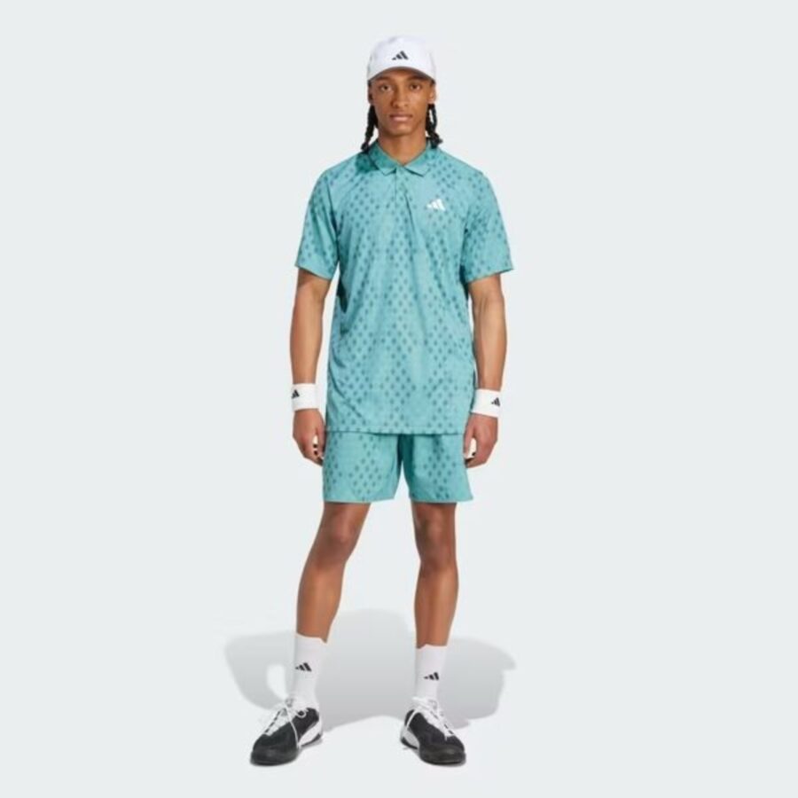 áo tennis/pickleball adidas polo club climacool 'powder teal' jm1203