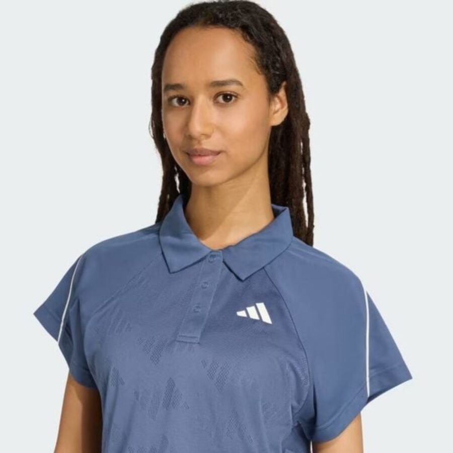 áo tennis/pickleball adidas polo stadium 3 sọc 'preloved ink' jy3422