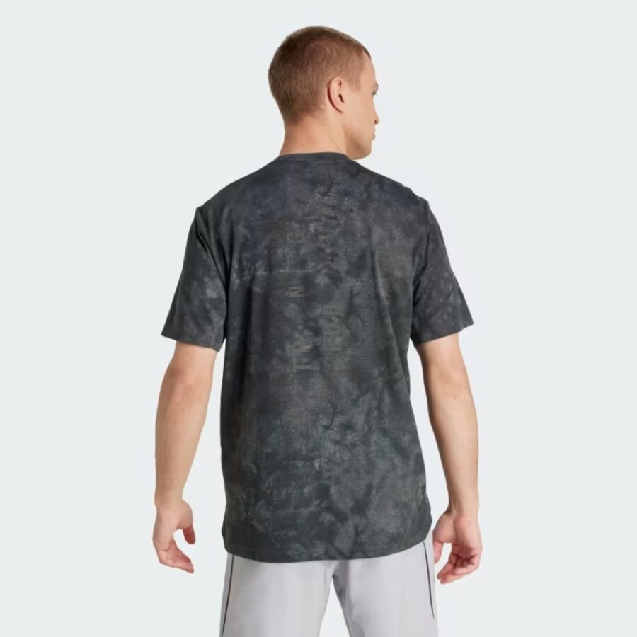 áo adidas t-shirt tập luyện power graphic 'grey six' jx6284