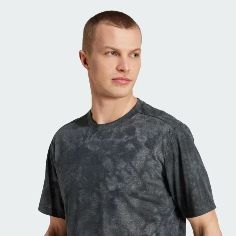 áo adidas t-shirt tập luyện power graphic 'grey six' jx6284