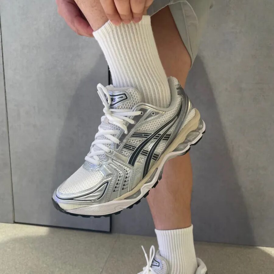 giày asics gel-kayano 14 ‘white graphite grey’ 1203a537-110