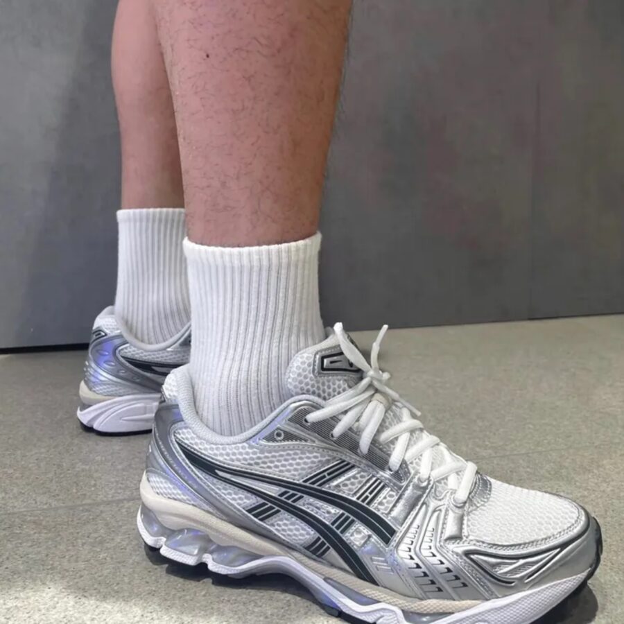 giày asics gel-kayano 14 ‘white graphite grey’ 1203a537-110