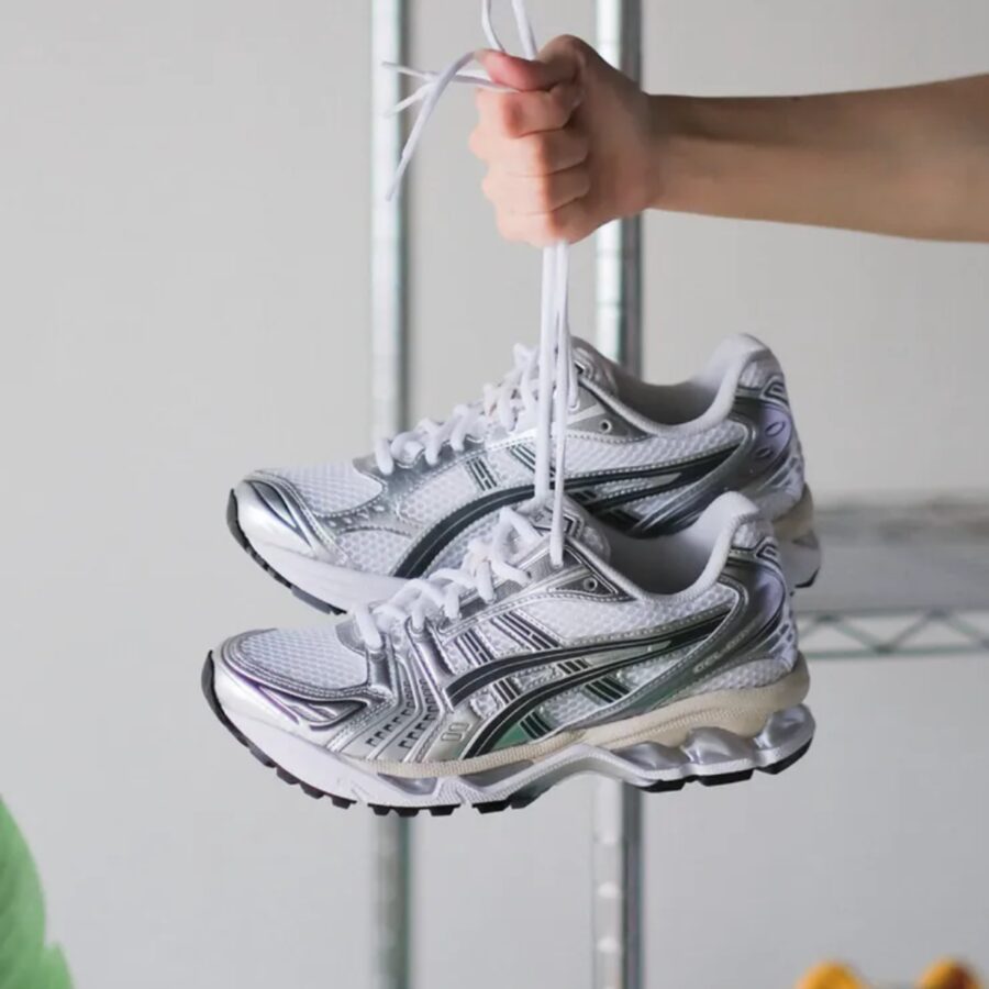 giày asics gel-kayano 14 ‘white graphite grey’ 1203a537-110