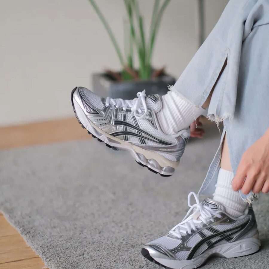 giày asics gel-kayano 14 ‘white graphite grey’ 1203a537-110