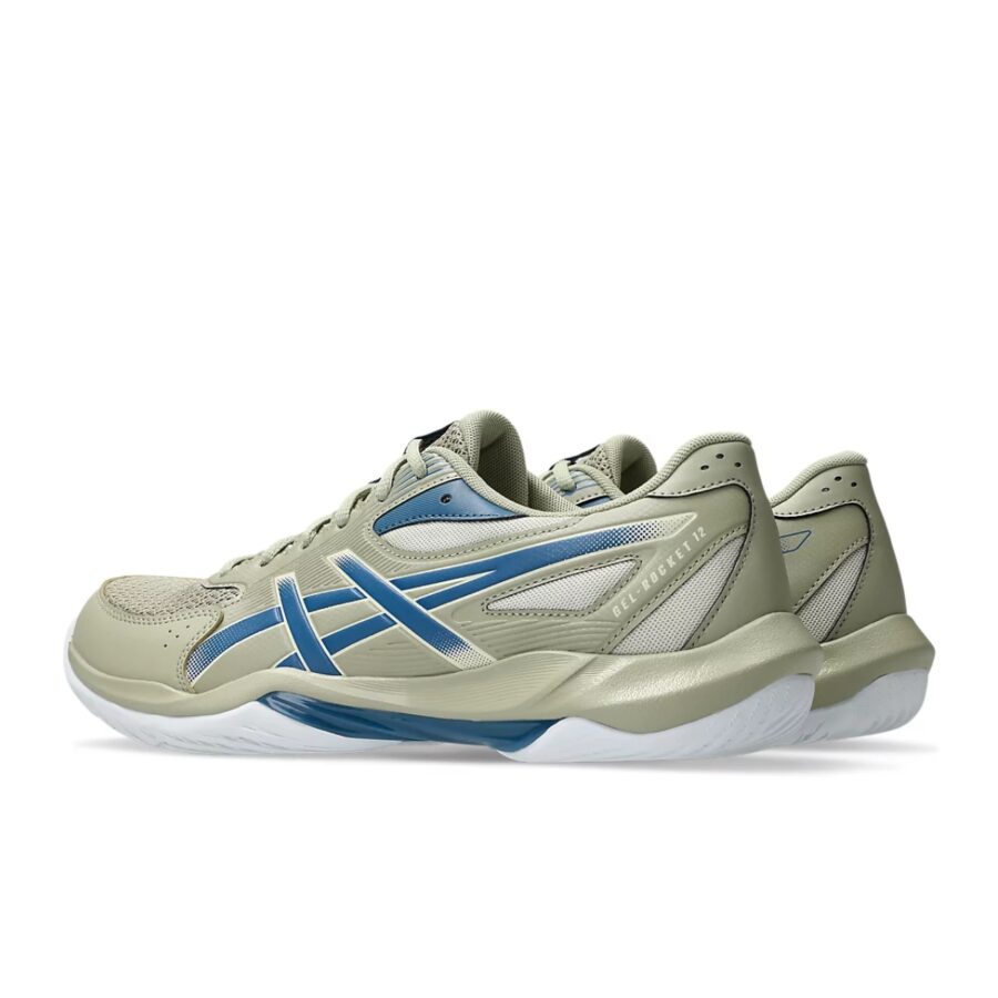 giày tennis/pickleball asics gel-rocket 12 'khaki winter sea' 1071a116-301