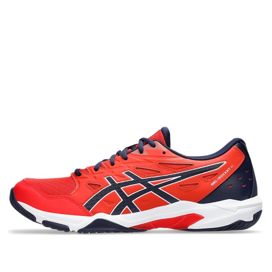 giày tennis/pickleball asics gel-rocket 11 'fiery red & peacoat' 1071a091-601