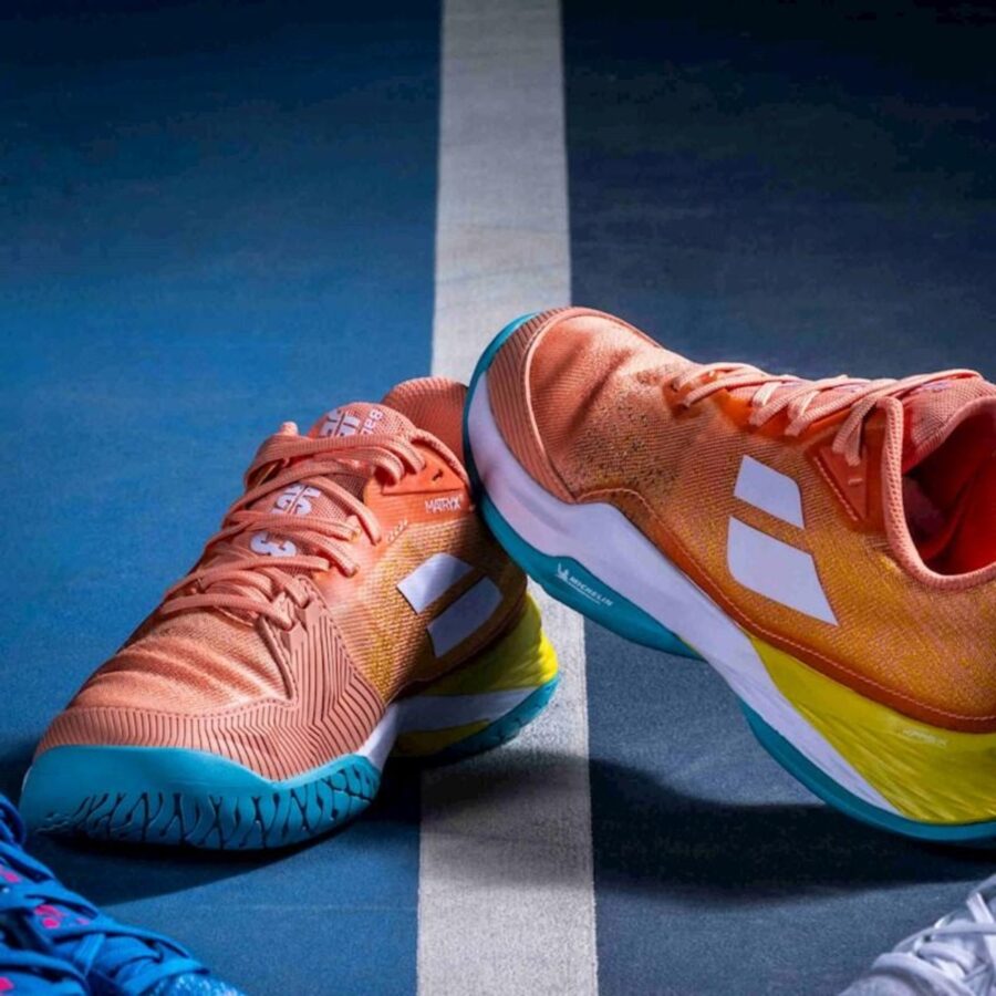 giày babolat jet mach 3 ‘clay coral gold’ 31s24630-6018