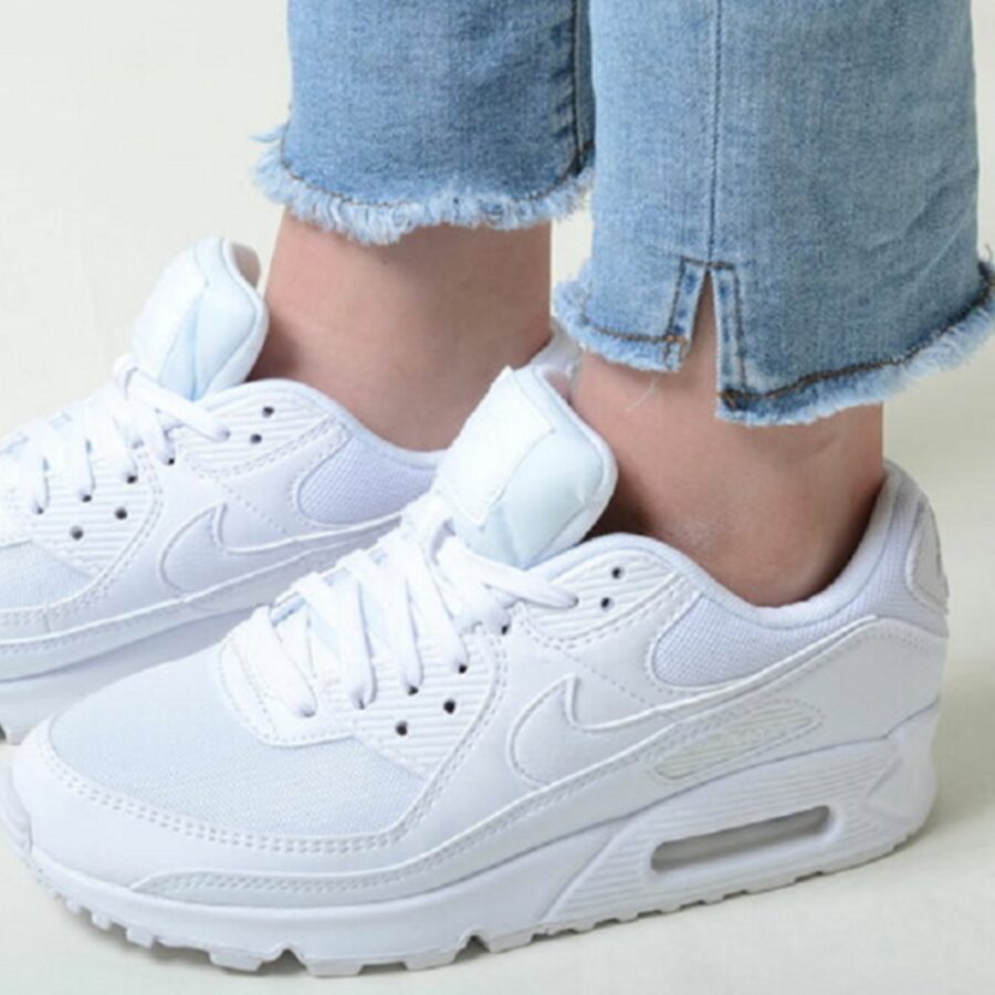giày nike air max 90 ‘triple white’ dh8010-100