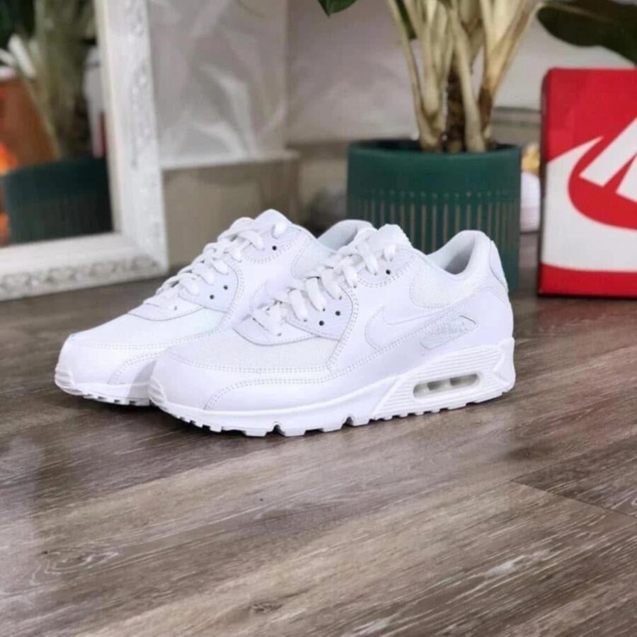 giày nike air max 90 ‘triple white’ dh8010-100