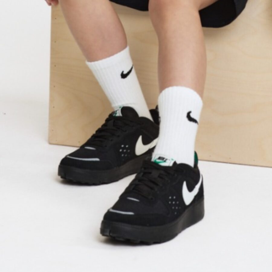 giày nike c1ty black summit white (gs) hq0028-001