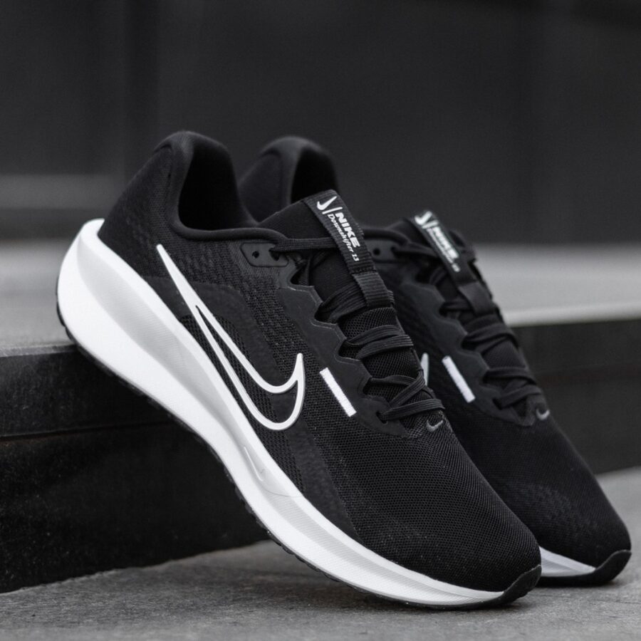 giày nike downshifter 13 'black white' fd6454-001