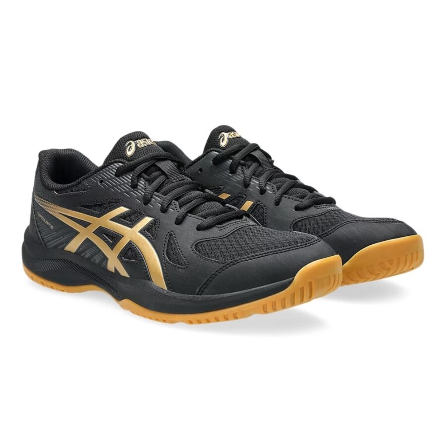 giày tennis/pickleball asics upcourt 6 'black gold' 1071a104-002