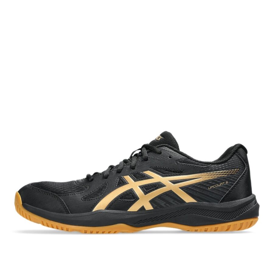 giày tennis/pickleball asics upcourt 6 'black gold' 1071a104-002