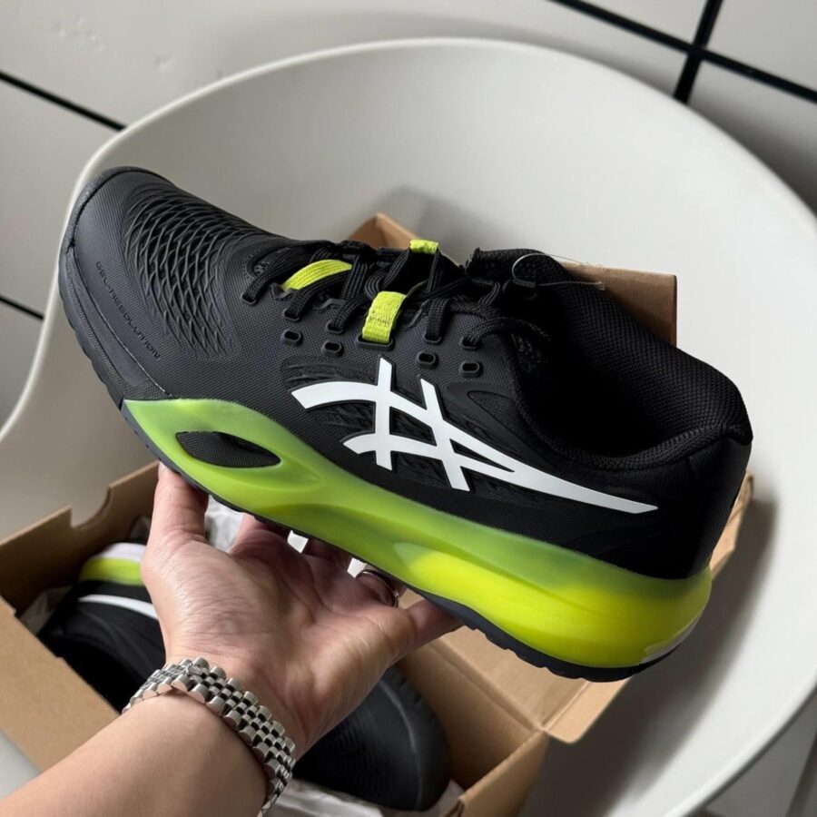 giày tennis/pickleball asics gel-resolution x ''black white'' 1041a481-002