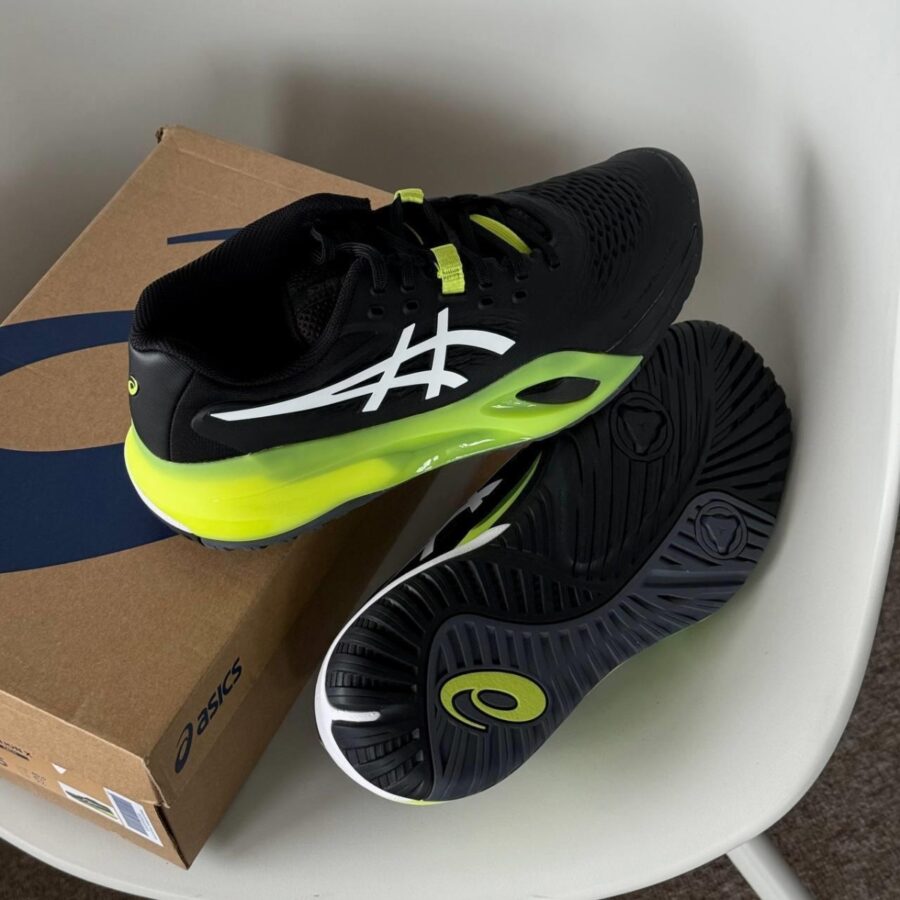 giày tennis/pickleball asics gel-resolution x ''black white'' 1041a481-002