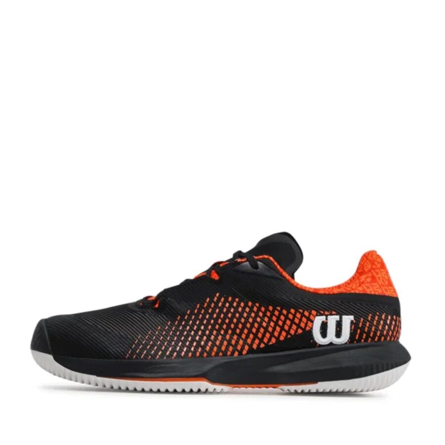 giày tennis/pickleball wilson kaos swift 1.5 ‘black orange’ wrs330980