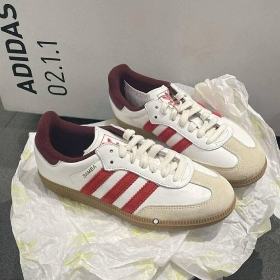 giày adidas samba 'white better scarlet' ji3201
