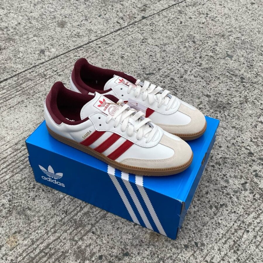 giày adidas samba 'white better scarlet' ji3201