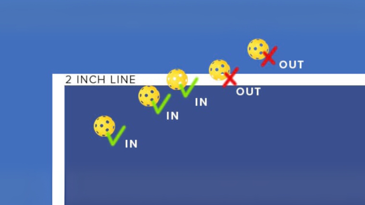 hướng dẫn chi tiết luật line call trong pickleball