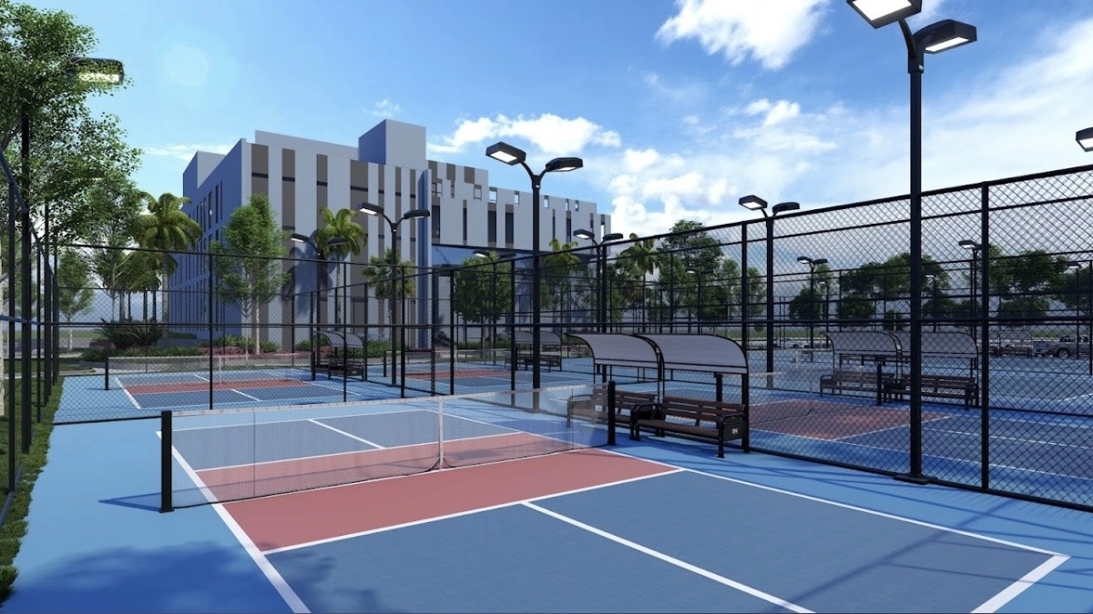 bề mặt sân pickleball được làm bằng gì?