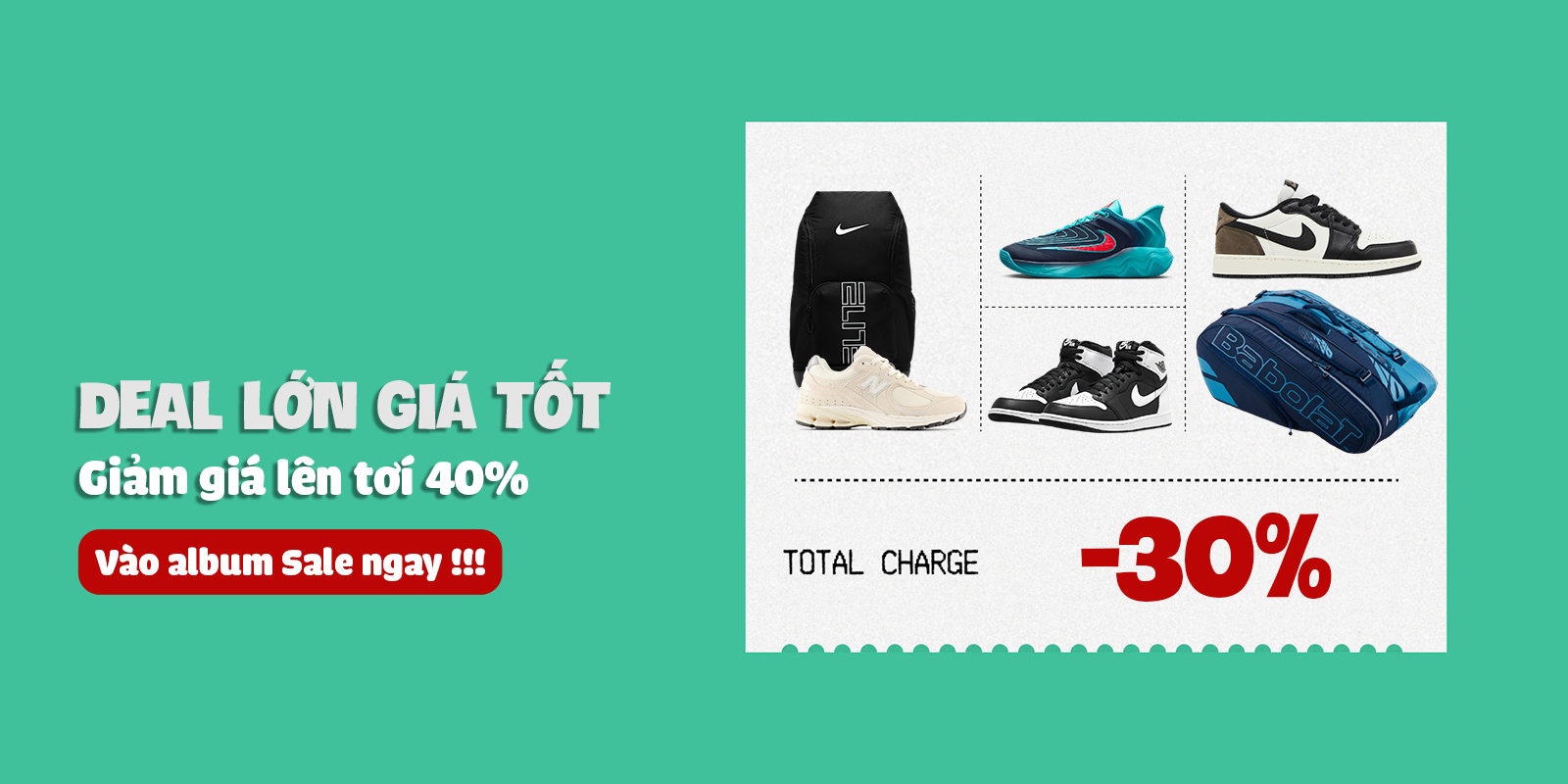 sneaker, quần áo, phụ kiện thời trang chính hãng