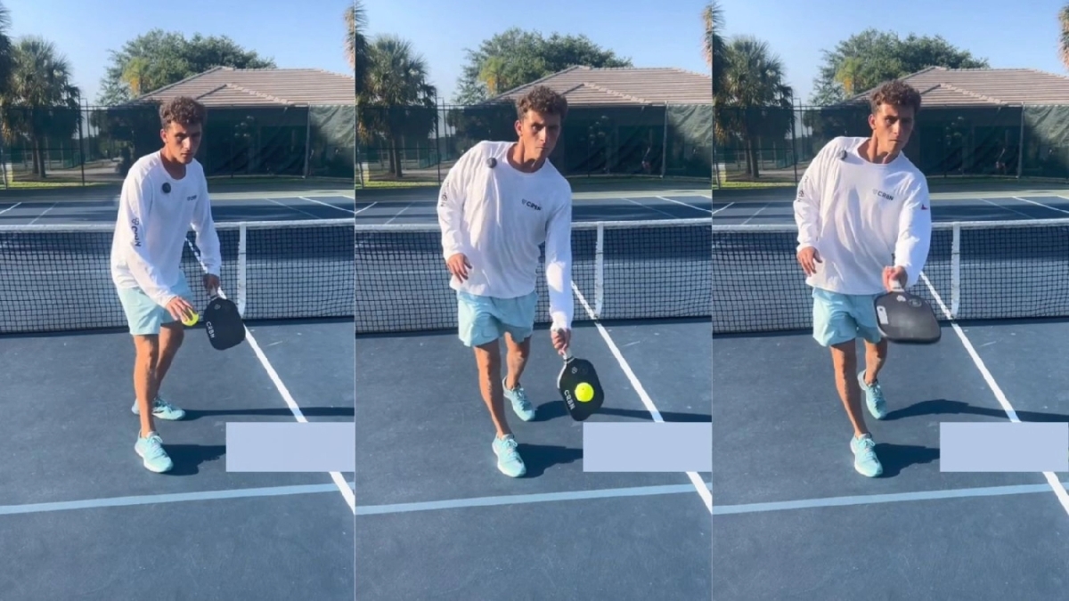 kỹ thuật bóng xoáy trong pickleball đánh lừa đối thủ trong 3 bước
