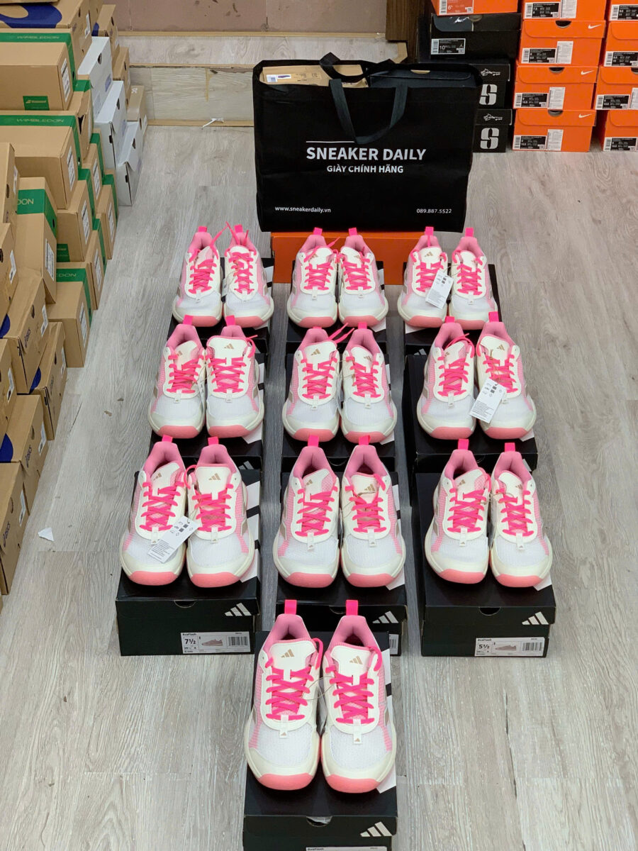 giày tennis/pickleball adidas avaflash low ''lucid pink'' jp9741