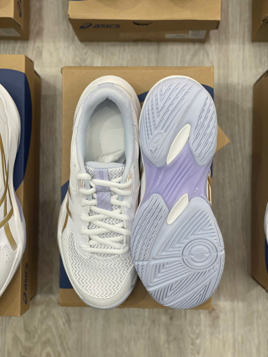giày tennis/pickleball asics gel-rocket 12 'white champagne' 1072a119-102