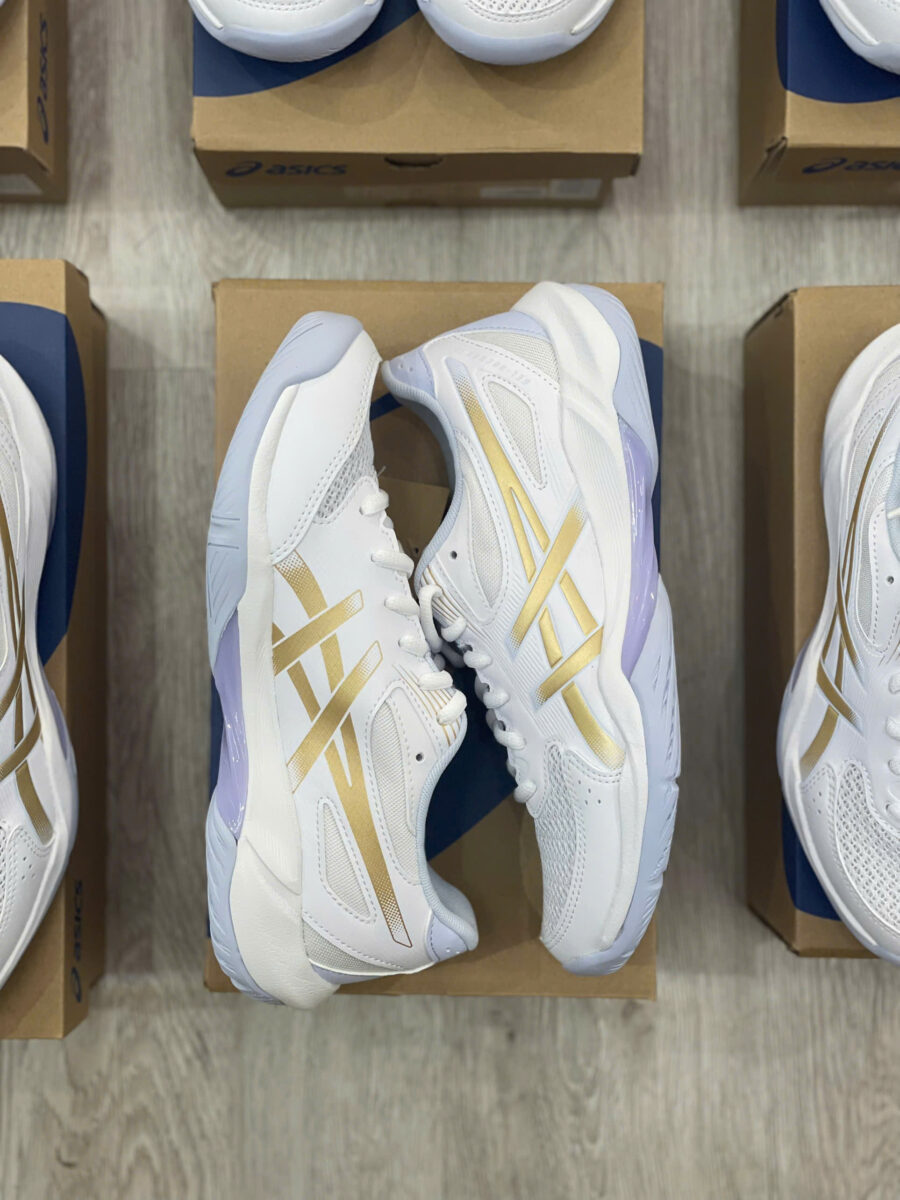 giày tennis/pickleball asics gel-rocket 12 'white champagne' 1072a119-102
