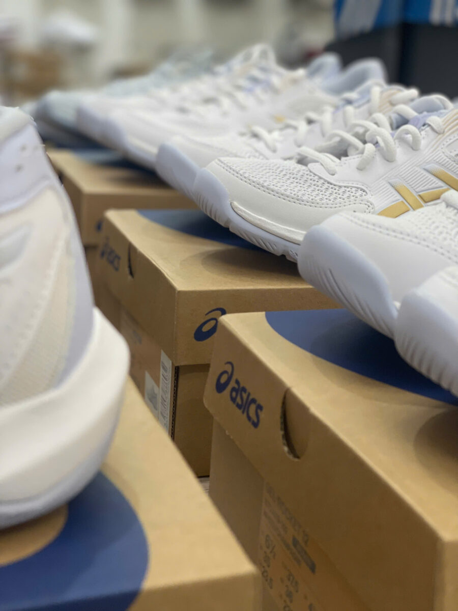 giày tennis/pickleball asics gel-rocket 12 'white champagne' 1072a119-102