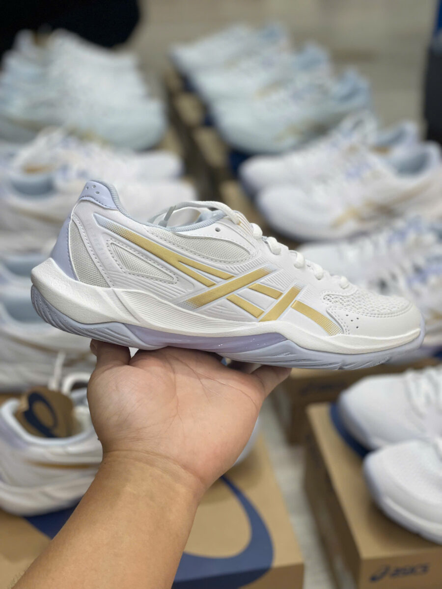 giày tennis/pickleball asics gel-rocket 12 'white champagne' 1072a119-102