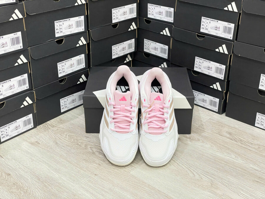giày tennis/pickleball adidas courtjam control 3 'cloud white' jp9739