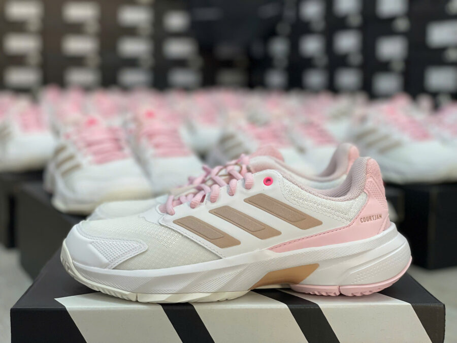 giày tennis/pickleball adidas courtjam control 3 'cloud white' jp9739
