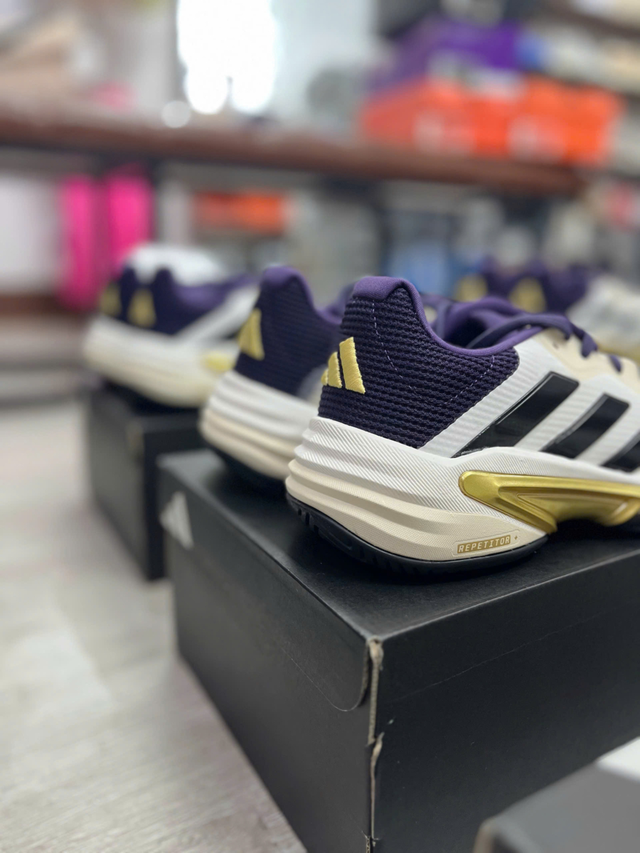 giày tennis/pickleball adidas barricade 13 'core white' jr1499