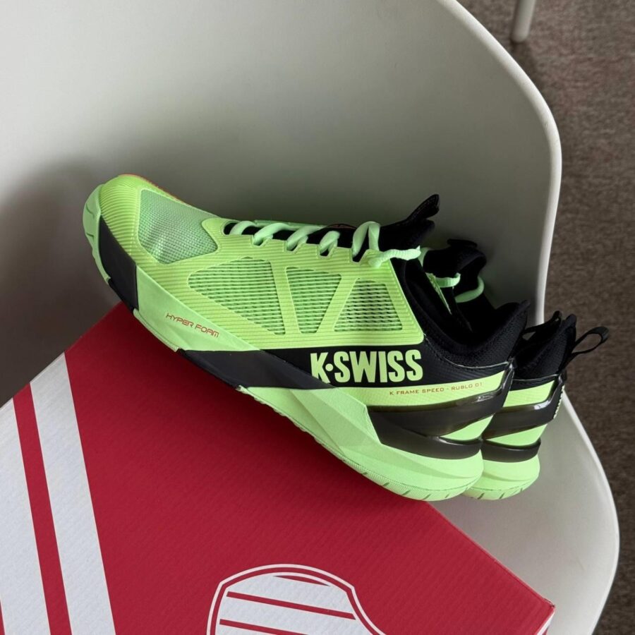 giày tennis/pickleball k-swiss k-frame speed rublo ''soft neon green' 09483-306-m