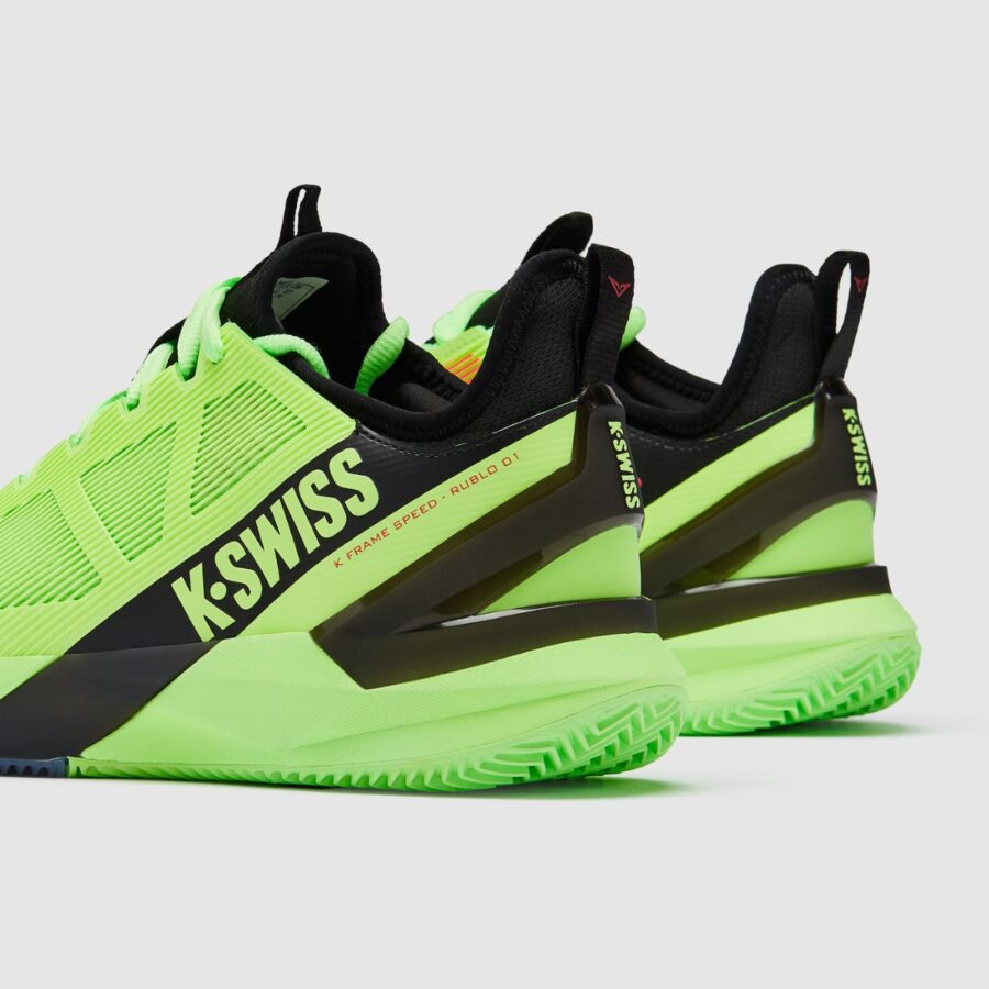 giày tennis/pickleball k-swiss k-frame speed rublo ''soft neon green' 09483-306-m