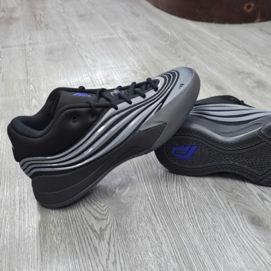 giày adidas dame 10 'core black iron metallic' jp6090