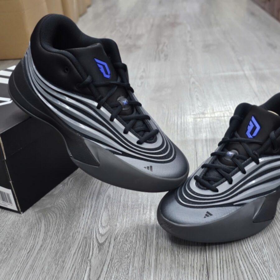 giày adidas dame 10 'core black iron metallic' jp6090