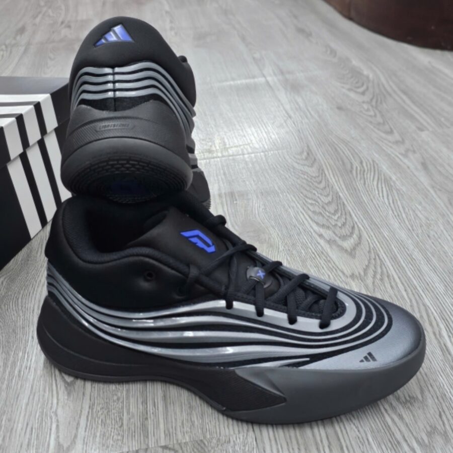 giày adidas dame 10 'core black iron metallic' jp6090