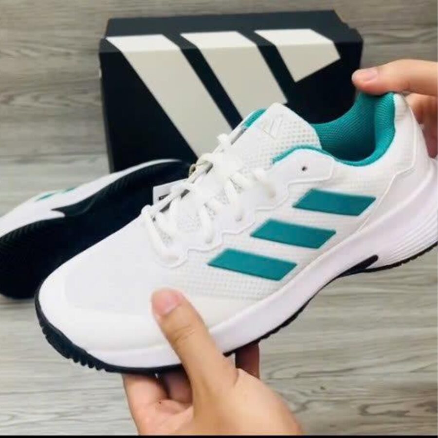 giày tennis/pickleball adidas gamecourt 2 'cloud white pure teal' jp7722