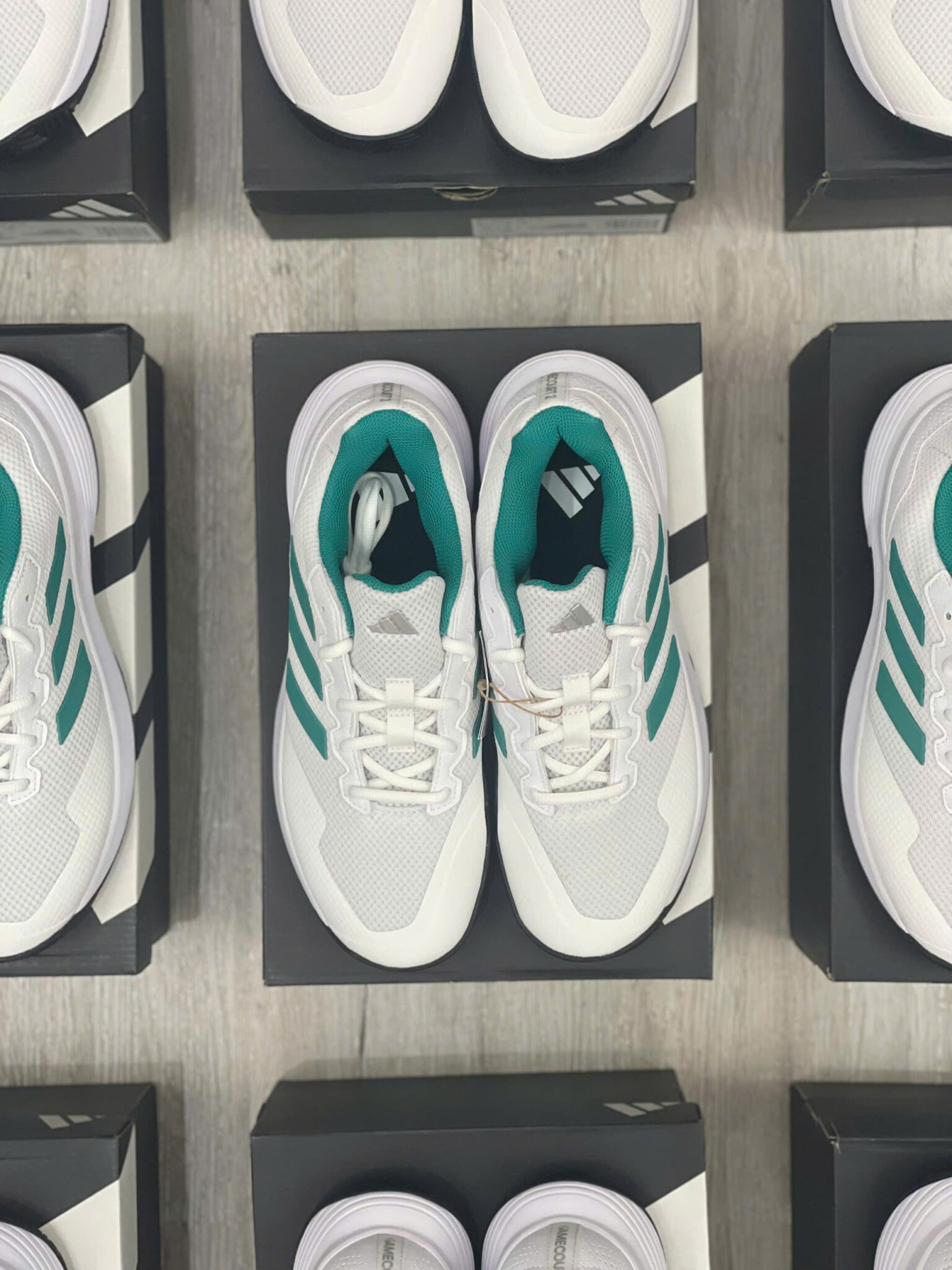 z7031104509704_5a7c7a39f0750cbf6d928100e30ce4e1 giày adidas gamecourt 2.0 tennis "cloud white/pure teal" jp7722