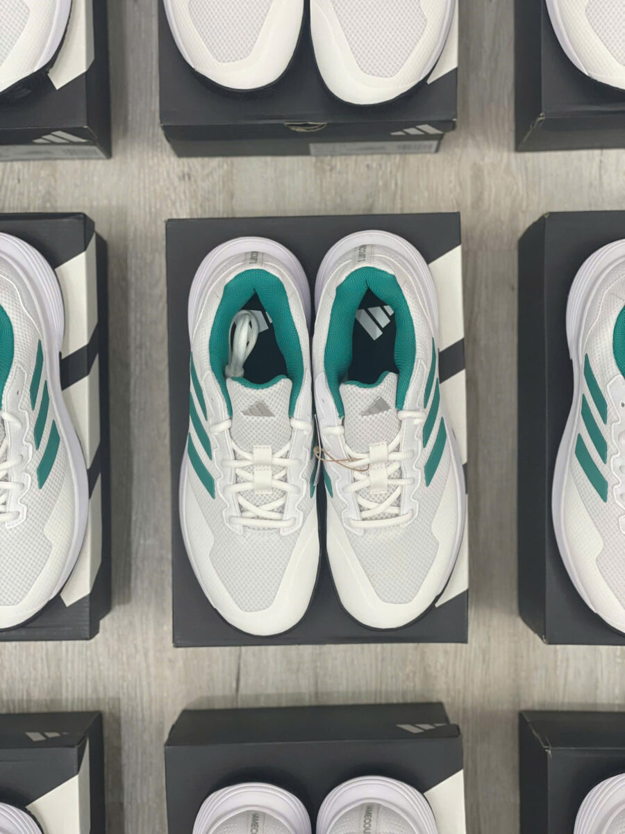 giày adidas gamecourt 2.0 tennis "cloud white/pure teal" jp7722