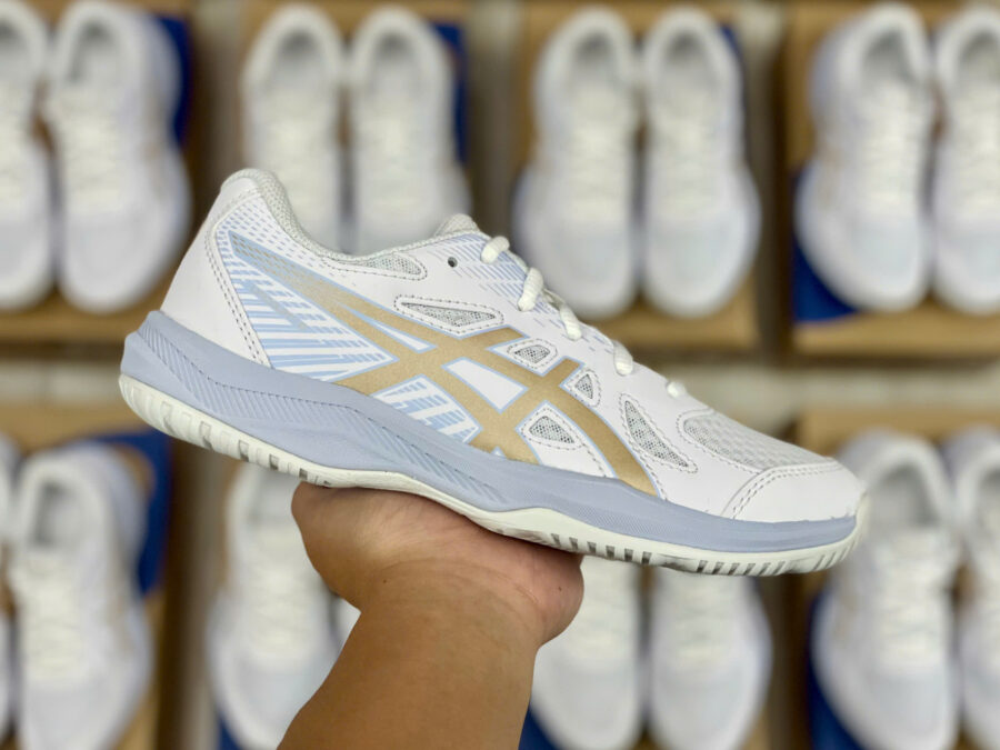 giày asics upcourt 6 'white/champagne' 1074a045-103