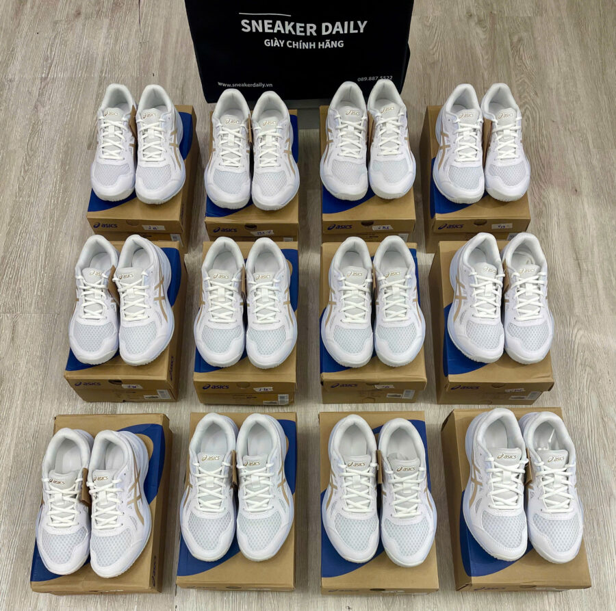giày asics upcourt 6 'white/champagne' 1074a045-103