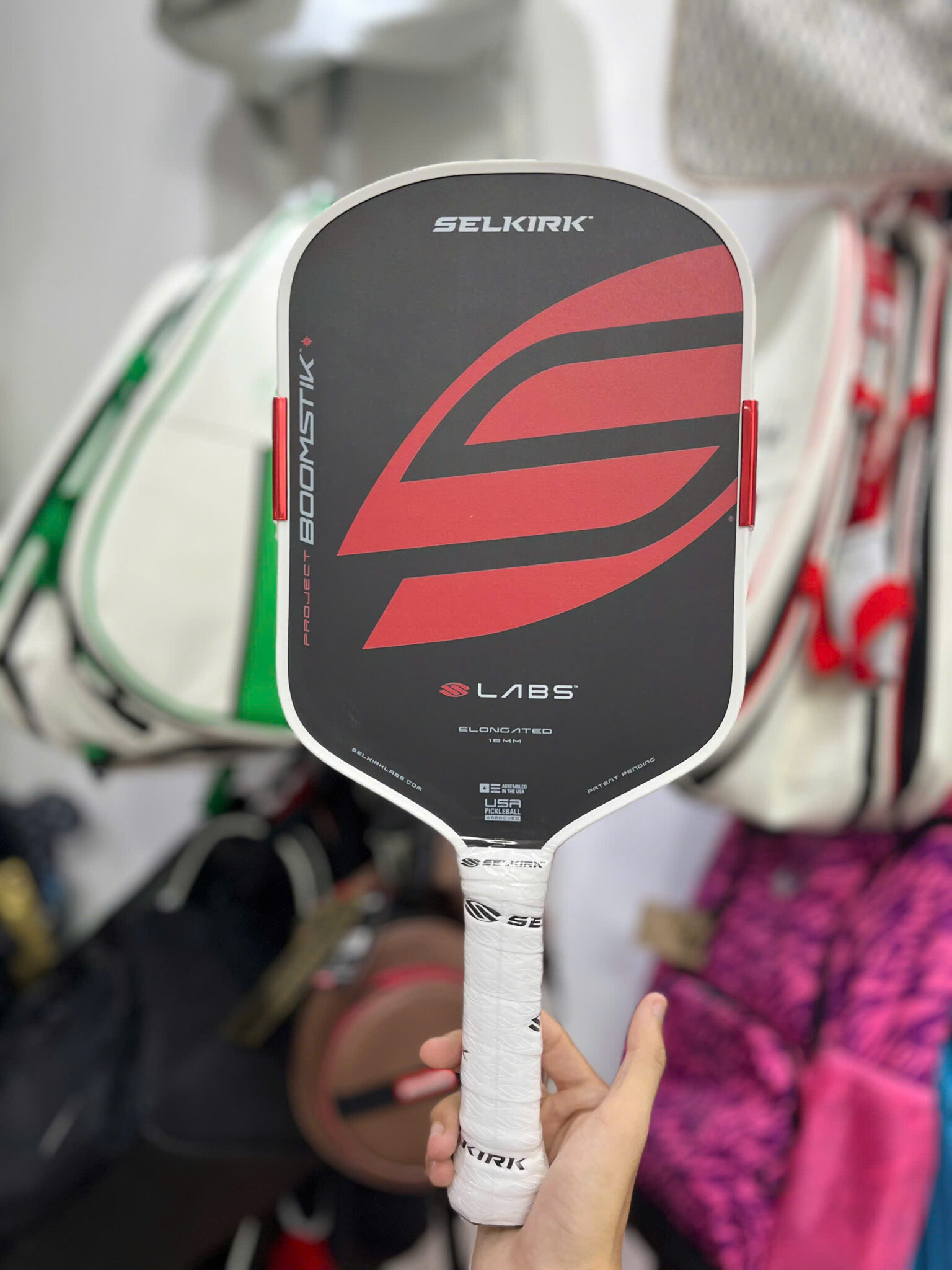 z7132865270383_233f6dd335852d72543bfad65aca05ba vợt pickleball selkirk labs project boomstik elongated màu đen